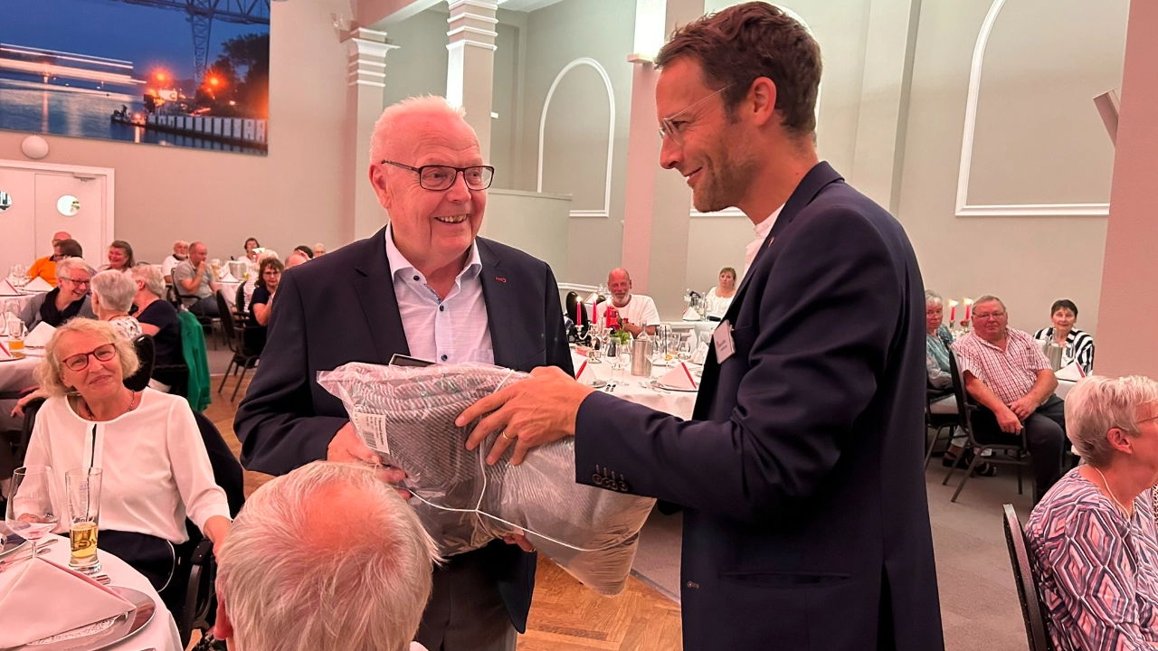 Hans Jürgen Frahm ist bereits 70 Jahre Mitglied der IG Metall.