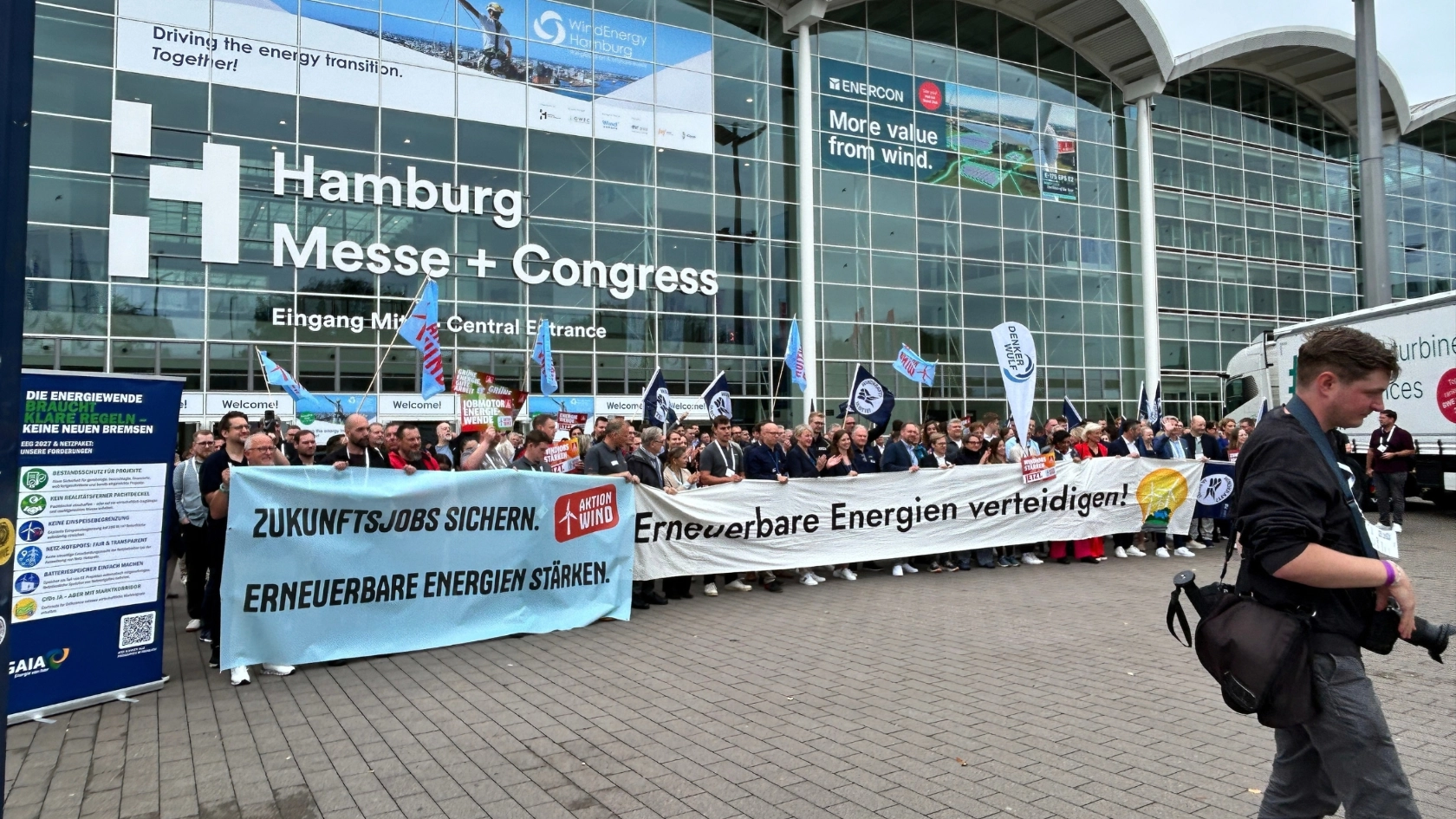 Aktion Wind Hamburg Messe