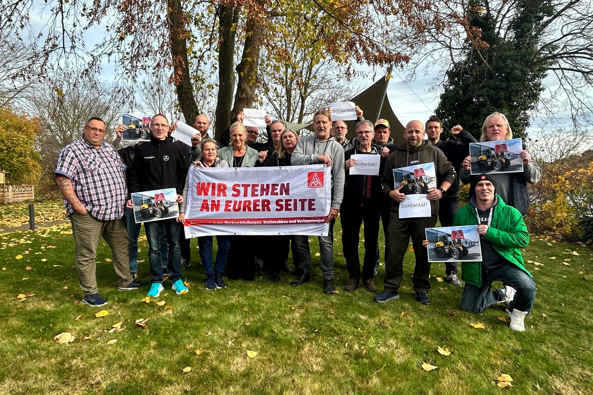 Betriebsräte solidarisch mit Mecalac-Beschäftigten