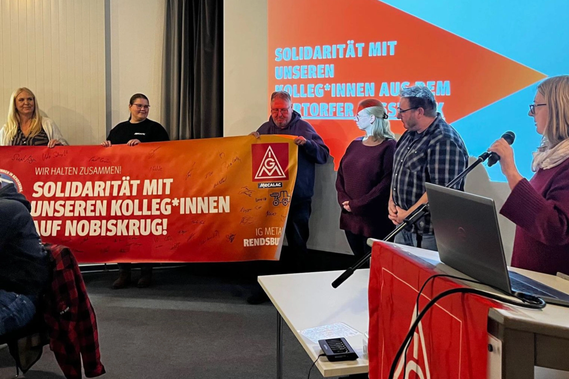 Solidarität mit Nobiskrug Mecalac 