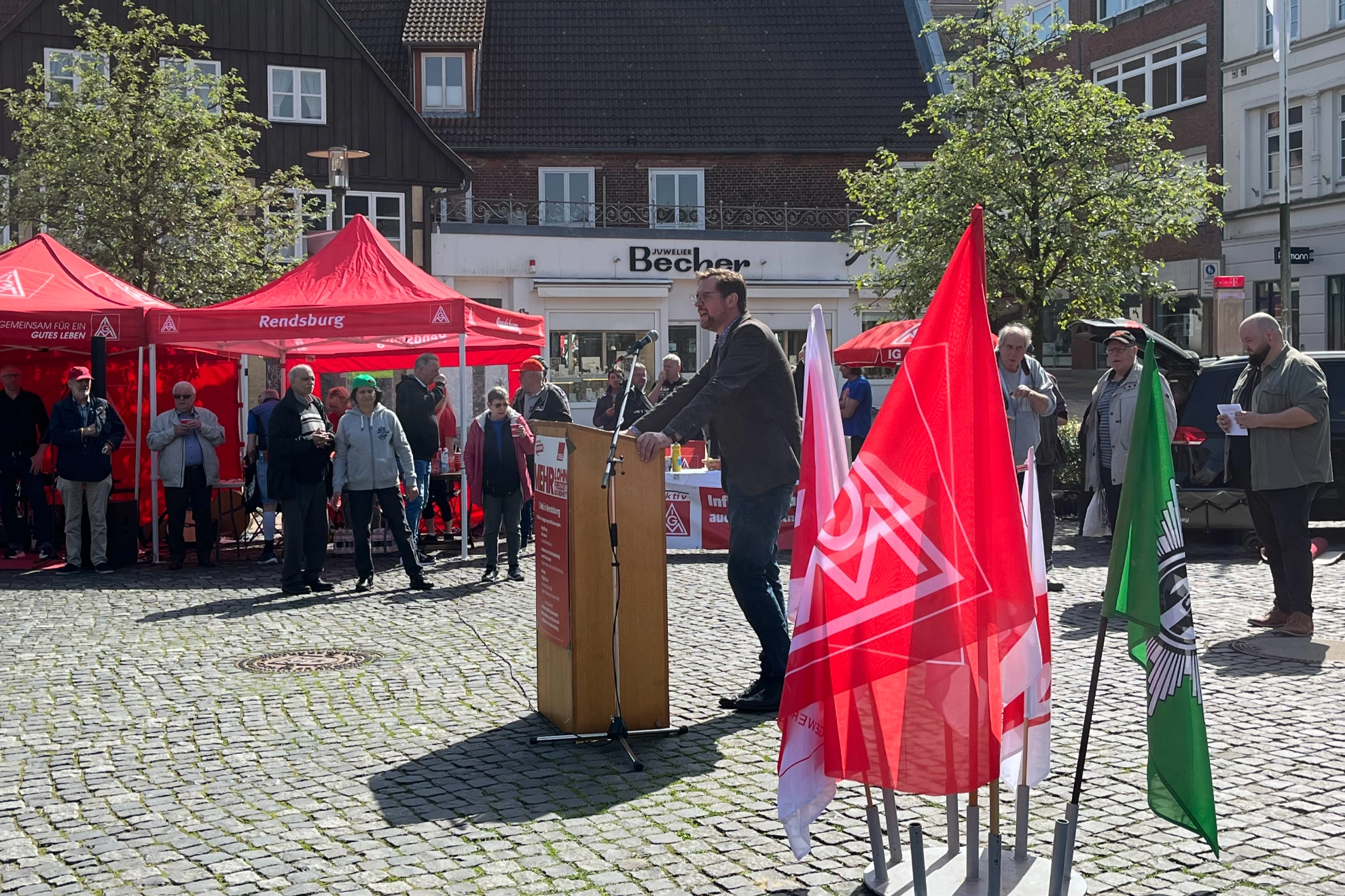 Philipp Thom bei Mai-Rede in Rendsburg