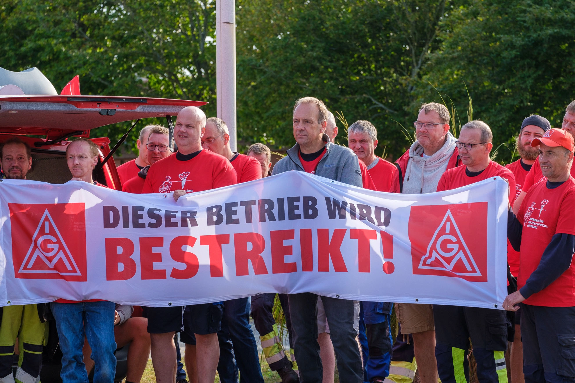 Warnstreik bei Vestas am 5. September 2022