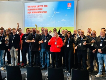 IG Metall Betriebsrätenetzwerk Wind auf der Husumer Windmesse