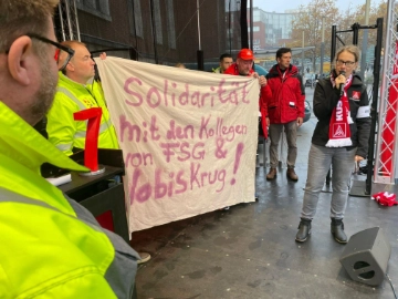 Solidarität und Spendenkonto für die Beschäftigten