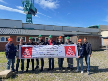 Nobiskrüger sind solidarisch mit der Lürssen-Kröger Werft