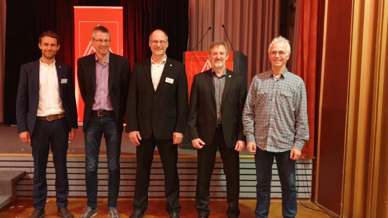 Diese Männer wurden für ihre 25 jährige Mitgliedschaft geehrt.