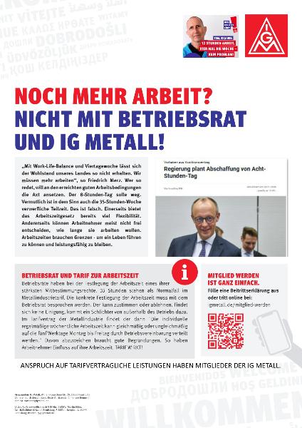 Aufweichung Arbeitszeitgesetz – Tarif schützt