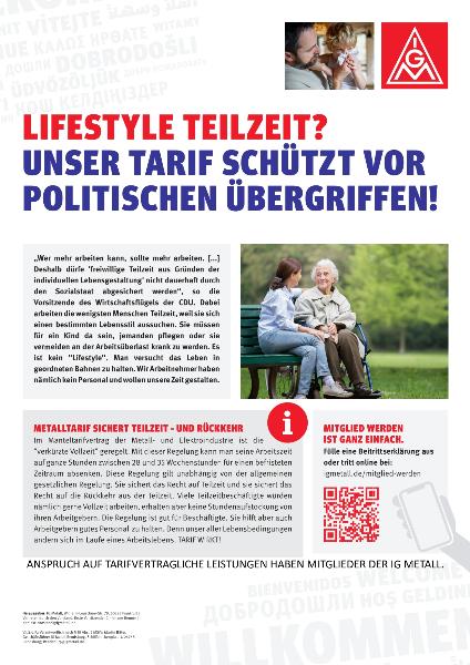 Recht auf Teilzeit – Tarif schützt