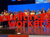 IG Metall Rendsburg beim Kongress europäischer Industriegewerkschaften in Budapest